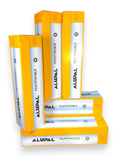 Carton of 6 rolls of stretch film 30 cm x 300 m