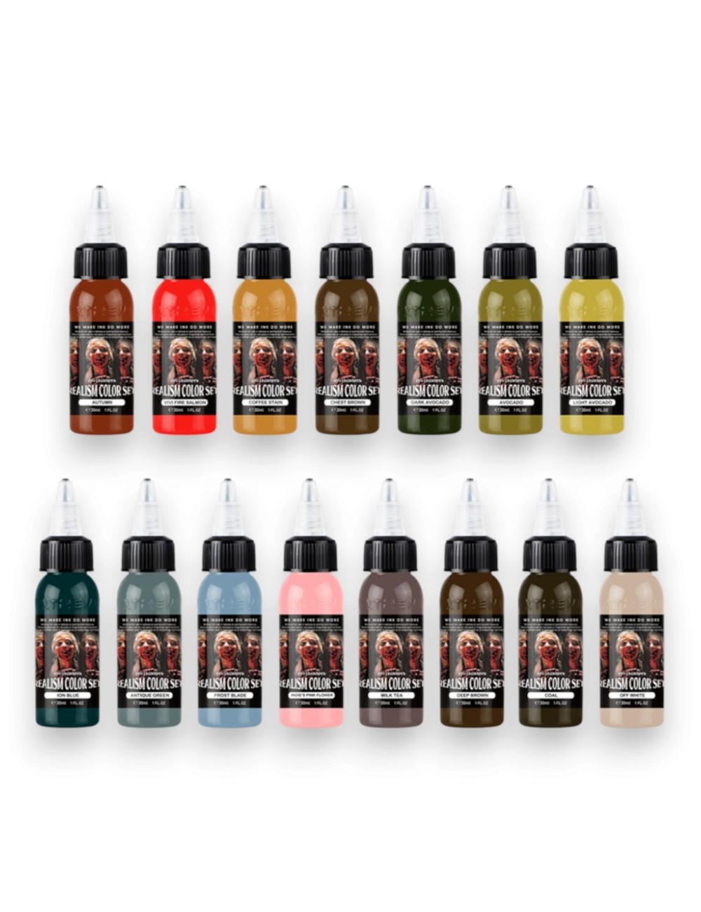 Ato Legaspi's Realism Color Set - New School Set 15x30ml - Xtreme Ink | Lucky 7 Supplies