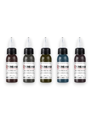 Neutral Set - Xtreme Ink 5x30ml - Xtreme Ink | Lucky 7 Supplies