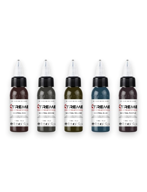Neutral Set - Xtreme Ink 5x30ml - Xtreme Ink | Lucky 7 Supplies