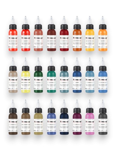 24 Color Set - Xtreme Ink 5x30ml - Xtreme Ink | Lucky 7 Supplies