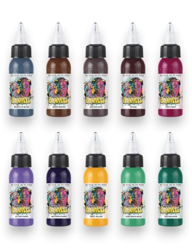 Kyle Warwick - Psychedelic Graffiti Set - Xtreme Ink 10x30ml - Xtreme Ink | Lucky 7 Supplies