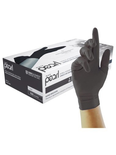 Gants Nitrile Noirs - Unigloves