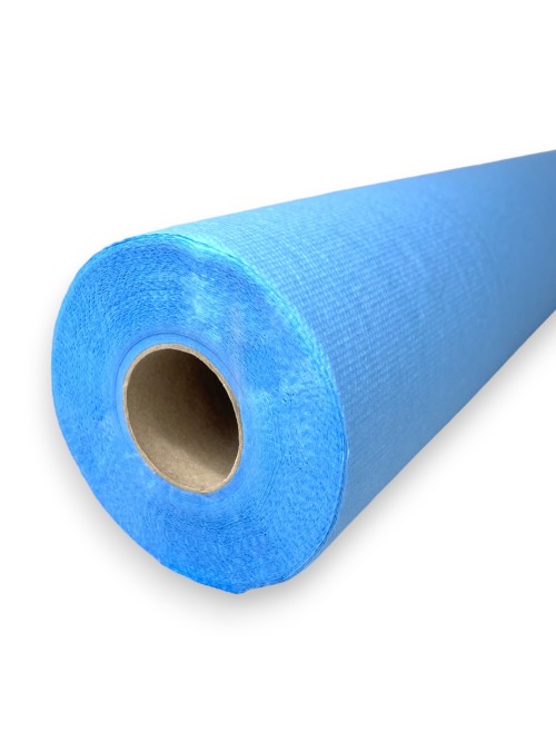 Drap d'examen plastifié bleu